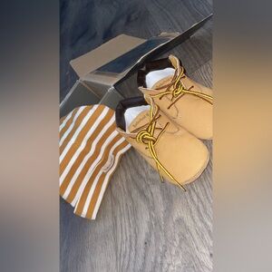 Baby timberland boots and hat